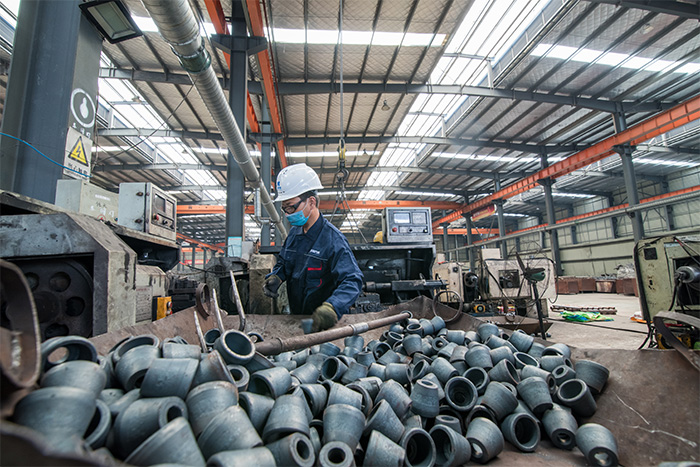 阿尔山网架配件-锥头加工车间